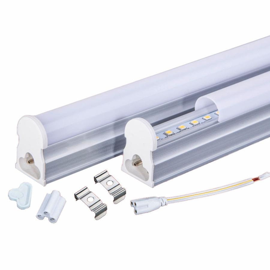 Lámpara lineal LED T5 de acrílico transparente y aluminio de 8W  (T5SMD8TR/LD) – Lummi